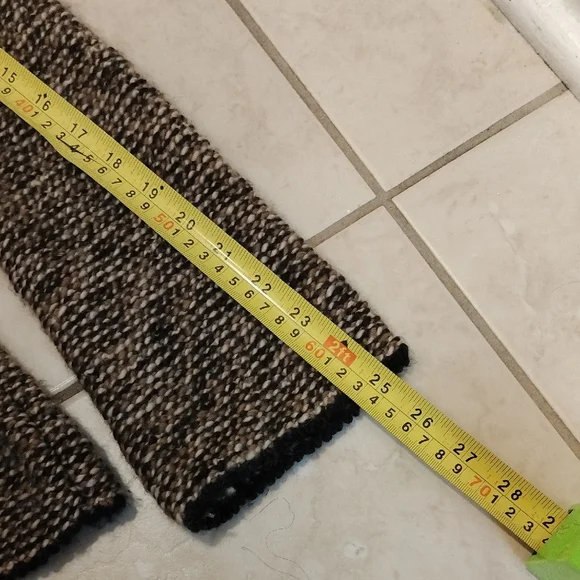 VINTAGE JAEGER Camel Hair & Wool Knit Sweater | Convertible Portrait Neck L - Picture 9 of 11